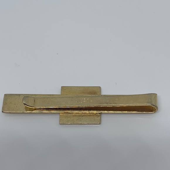 Vintage Gold Swank Four Leaf Clover Tie Bar - Picture 3 of 5